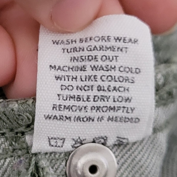 Artisan NY Slim Straight Leg Contemporary Casual Fall Green Jeans - Picture 8 of 9